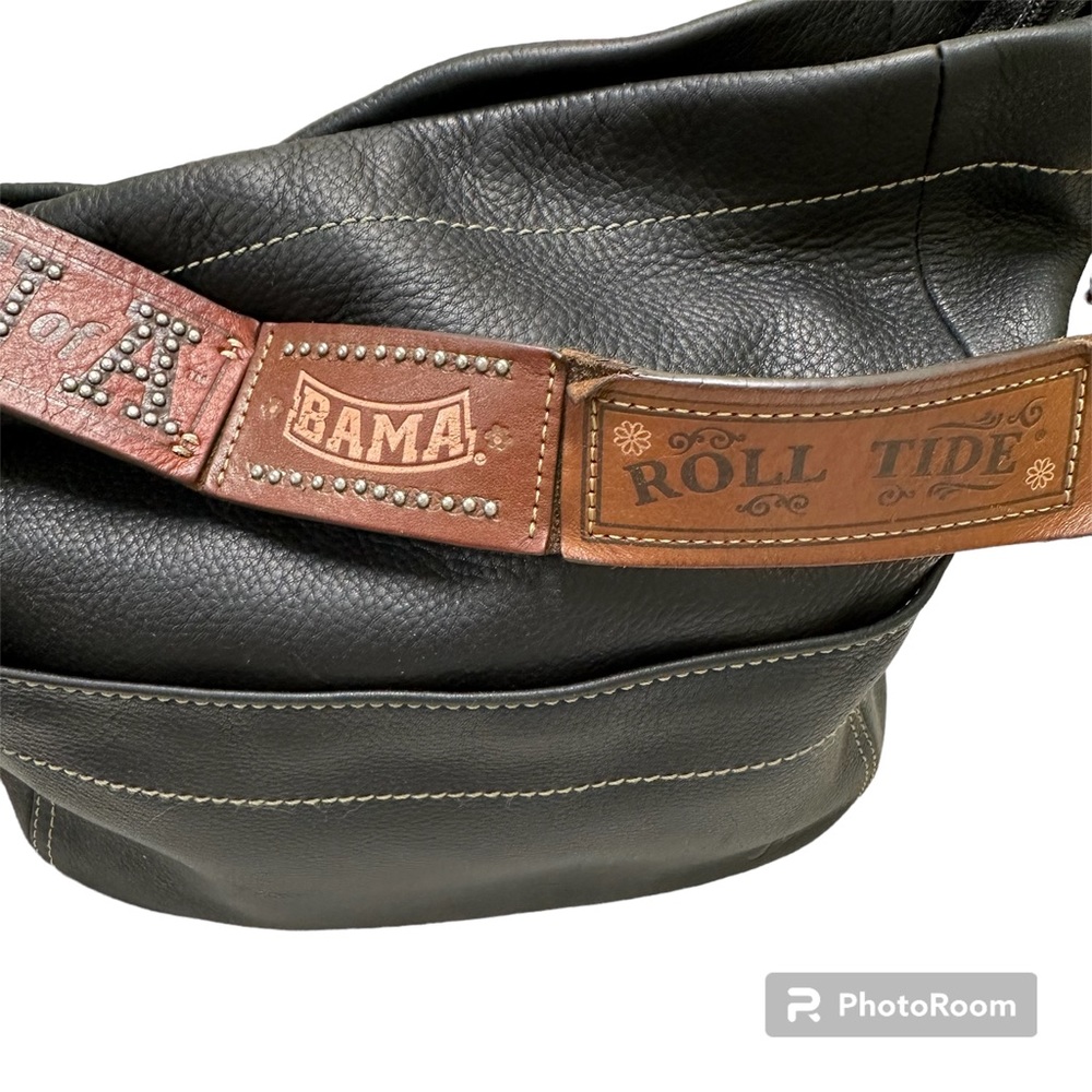 Fossil Leather Black University of Alabama Purse EUC